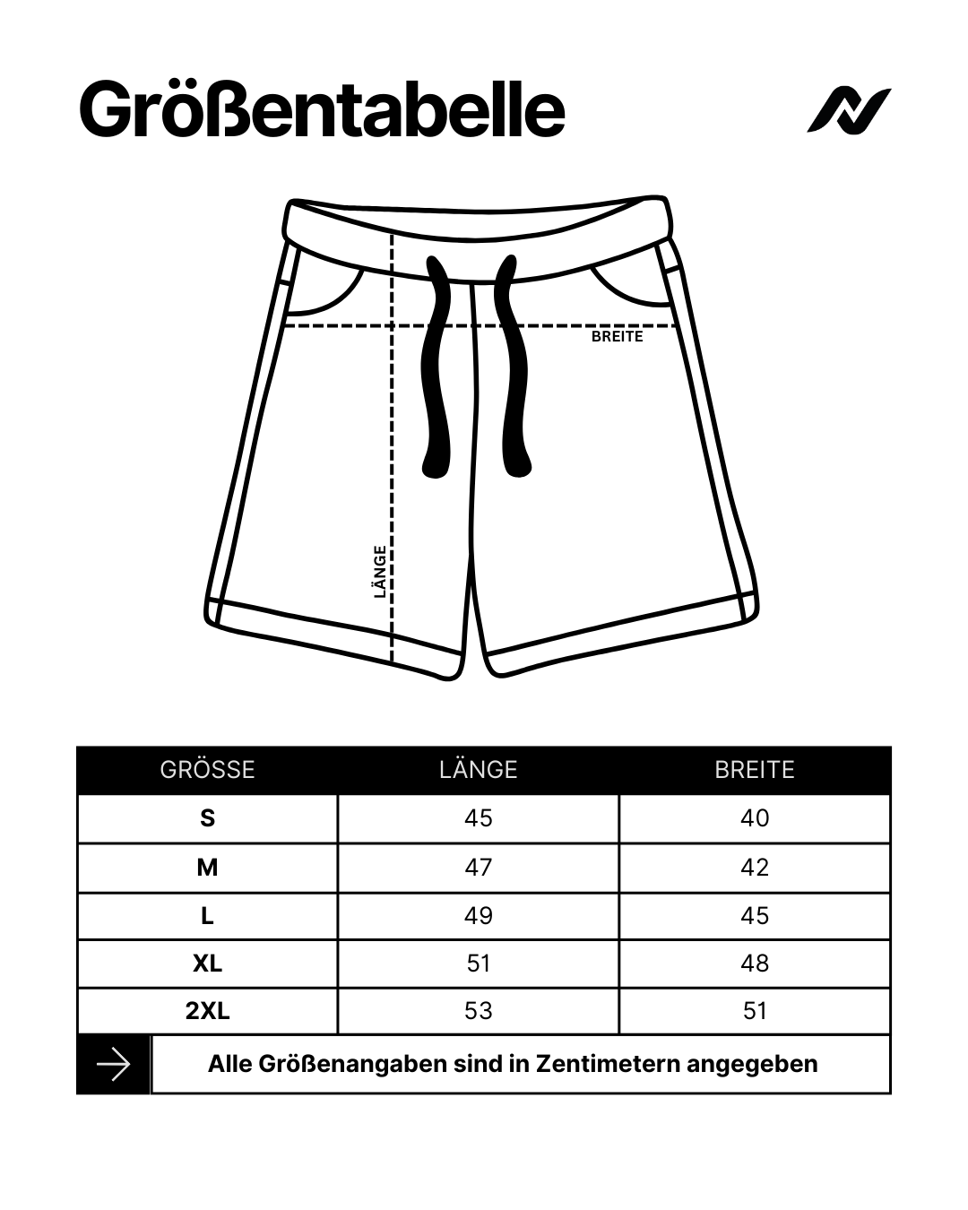 Signature Shorts (schwarz)
